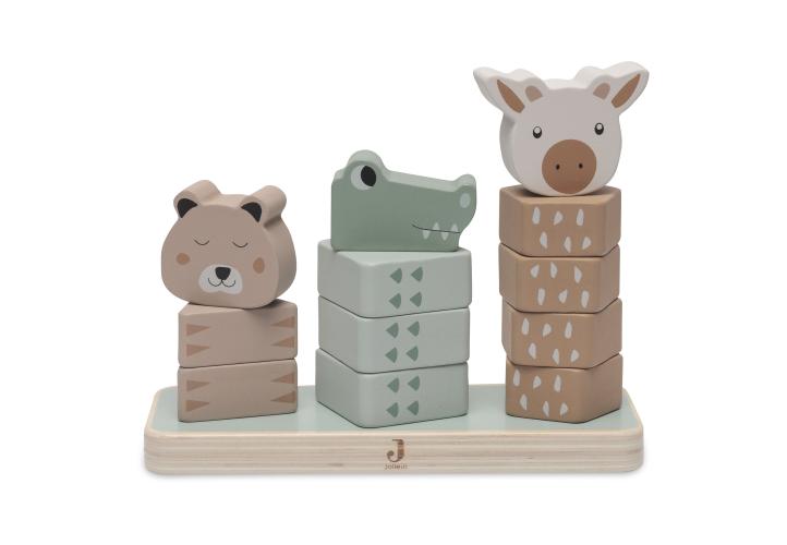 Jollein - Holz-Stapelturm - Jungle Jambo